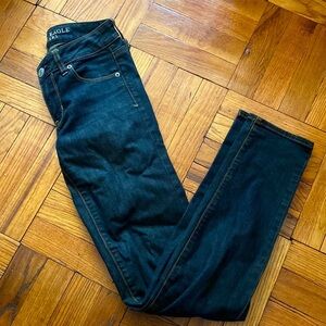 American Eagle skinny super stretch jeans size: 0